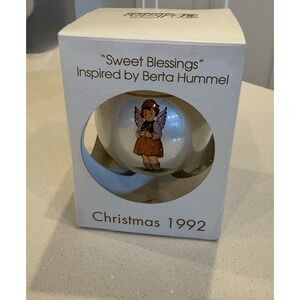 Vintage 1992 Schmid Hummel Sweet Blessings‎ Christmas Ornament 2nd in Series Box